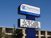 Baptist Home Sign